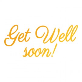 Get Well Soon Hotfoil Stamp (78 x 35mm | 3.1 x 1.4in)