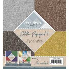 Glitter Paperpack 1 by Card Deco