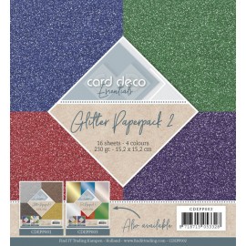 Glitter Paperpack 2 by Card Deco