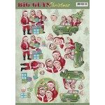 Santa's - Big Guys Christmas 3D-Knipvel Yvonne Creations