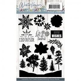 Winter Flowers - Clear Stamp - Precious Marieke
