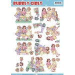 Spring - Bubbly Girls 3D-Knipvel Yvonne Creations