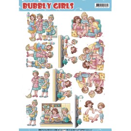 Around the House - Bubbly Girls 3D-Knipvel Yvonne Creations