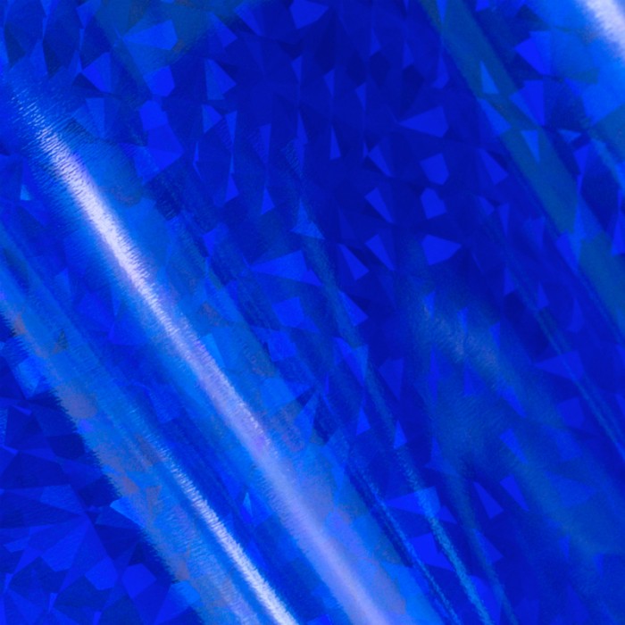 Blue Foil (Iridescent Triangular Pattern) - 125mm x 5m | 4.9in x 16.4ft 