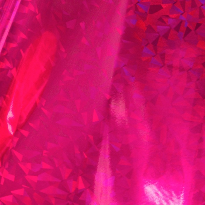 Pink Foil (Iridescent Triangular Finish) - 125mm x 5m | 4.9in x 16.4ft 