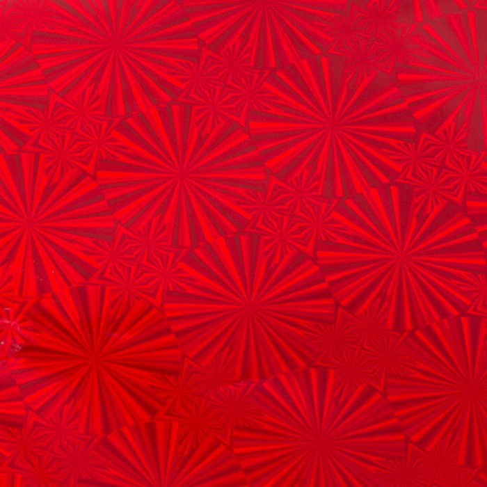 Red Hologram Foil (Mirror Finish) - 125mm x 5m | 4.9in x 16.4ft 