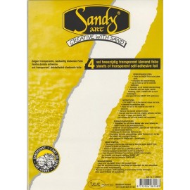 A4 transparant tweezijdig klevend folie - Sandy Art