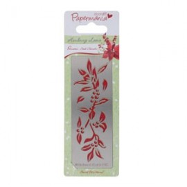 Steel stencil (40x110cm) - henbury lane poinsettia (elegant border)