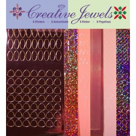 Roze Tint Stickerset Creative Jewels 