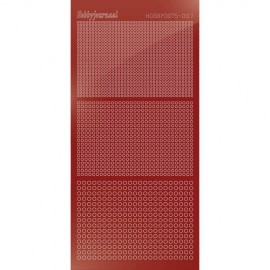 Hobbydots sticker - Mirror - Red