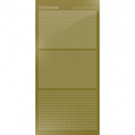 Hobbydots sticker - Mirror - Gold