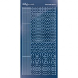 Hobbydots sticker - Mirror - Blue