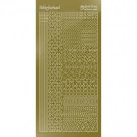 Hobbydots sticker - Mirror - Gold