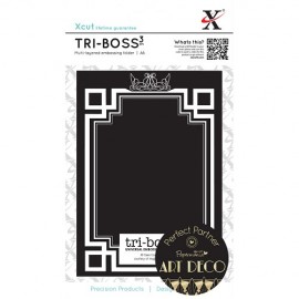 Tri-Boss Universal Emboss Folder (A6) - Art Deco (Frame)