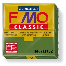 Fimo classic boetseerklei 56 g bladgroen