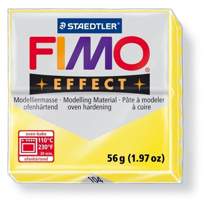 Modelling clay Fimo effect yellow transparent