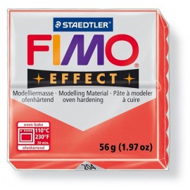 Fimo effect boetseerklei 56 g transparant rood