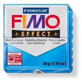 Fimo effect boetseerklei 56 g transparant blauw