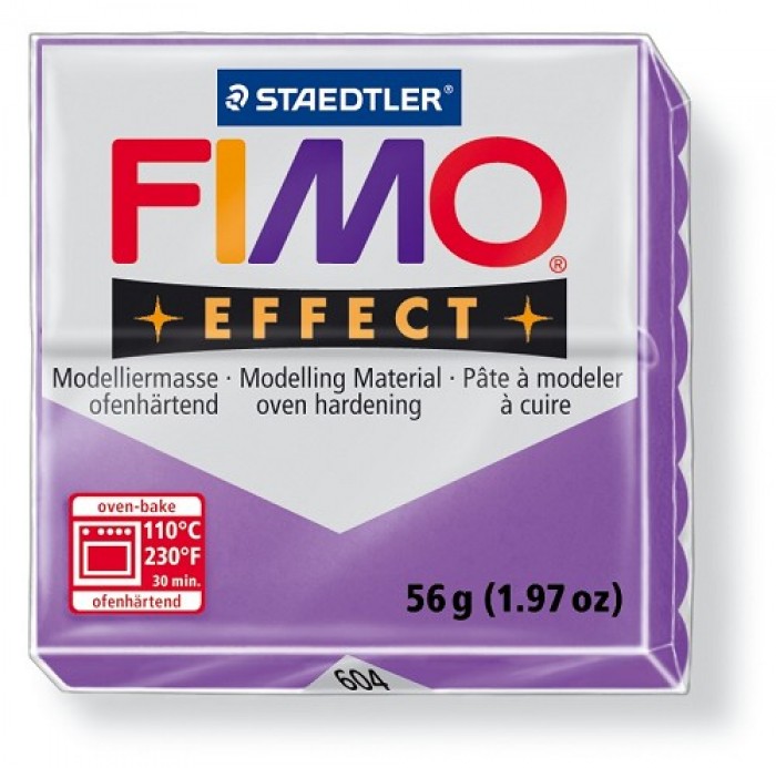 Modelling clay Fimo efect lilac transparent