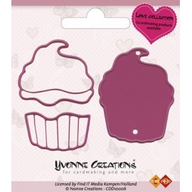 Die - Yvonne Creations - Love - Cupcake