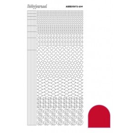 Hobbydots sticker - Adhesive Red