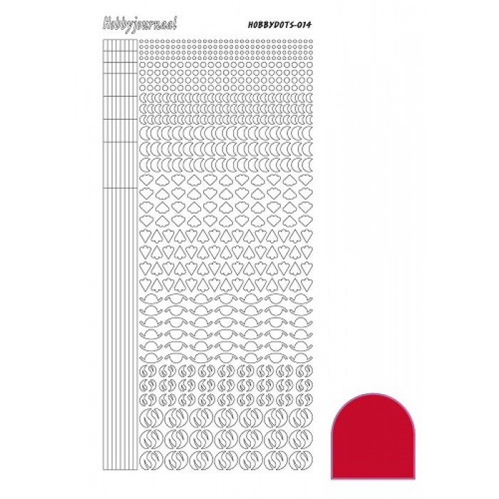 Hobbydots sticker - Adhesive Red 