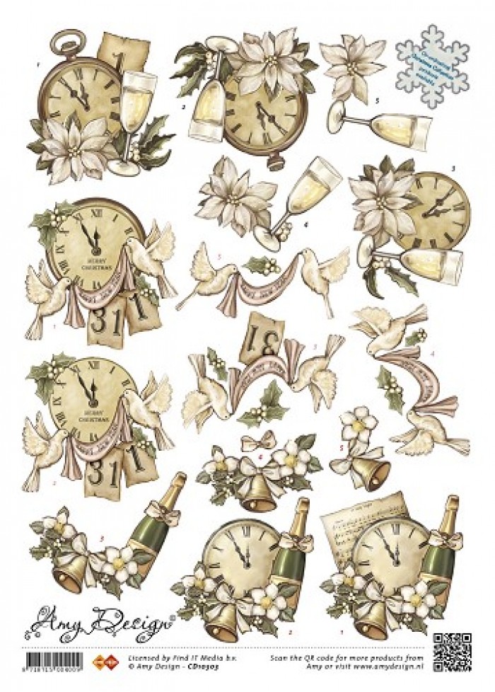 Clocks & Bells 3D-Knipvel Amy Design