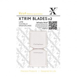  13" Xtrim Replacement Blades (2pcs) Deckle & Scallop 