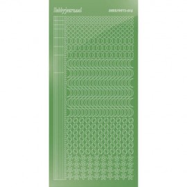 Hobbydots sticker - Mirror Lime