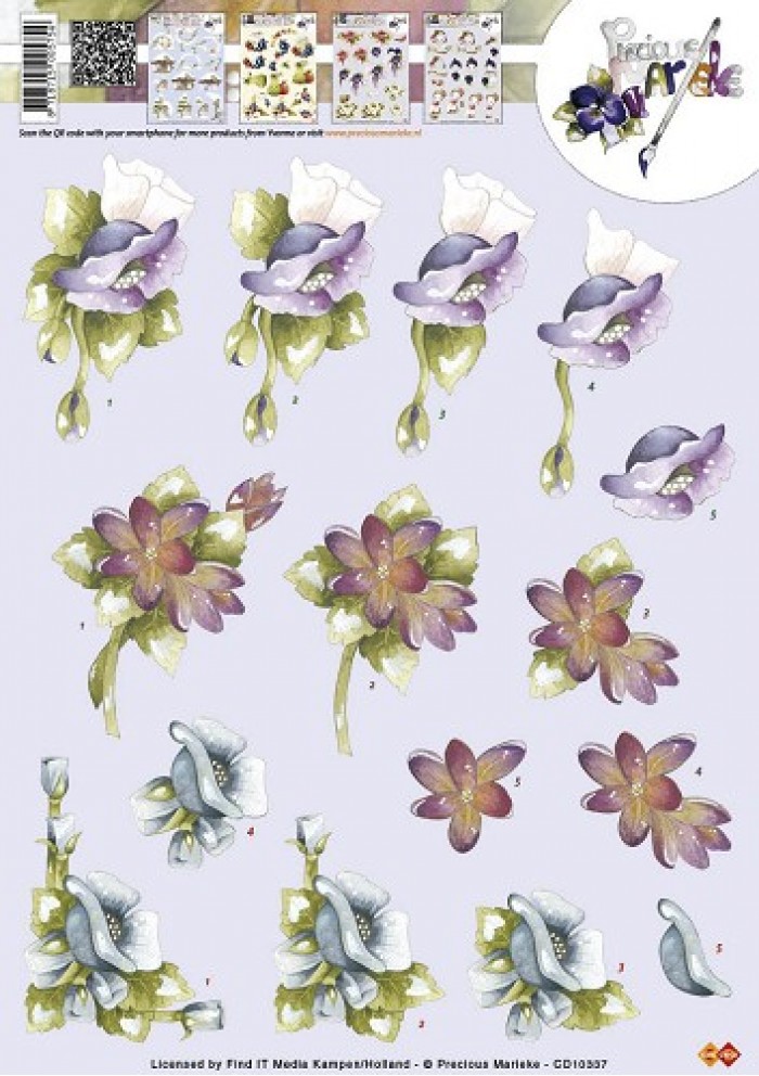 Nr. 5 Bloemen 3D-Knipvel Precious Marieke