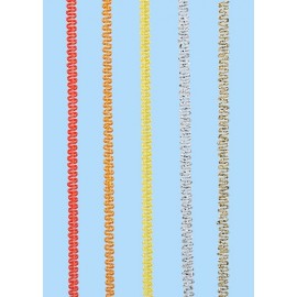 CREApop® Miniborduur, 3 mm, 3 mm, geel, 25 m