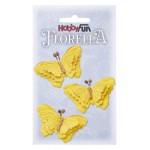 FLORELLA-Butterflies Yellow, 6cm