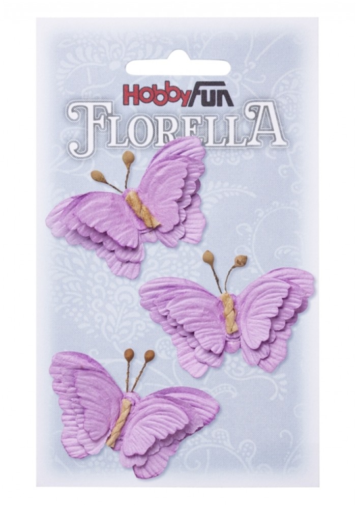 FLORELLA-Butterflies Lavender, 6cm