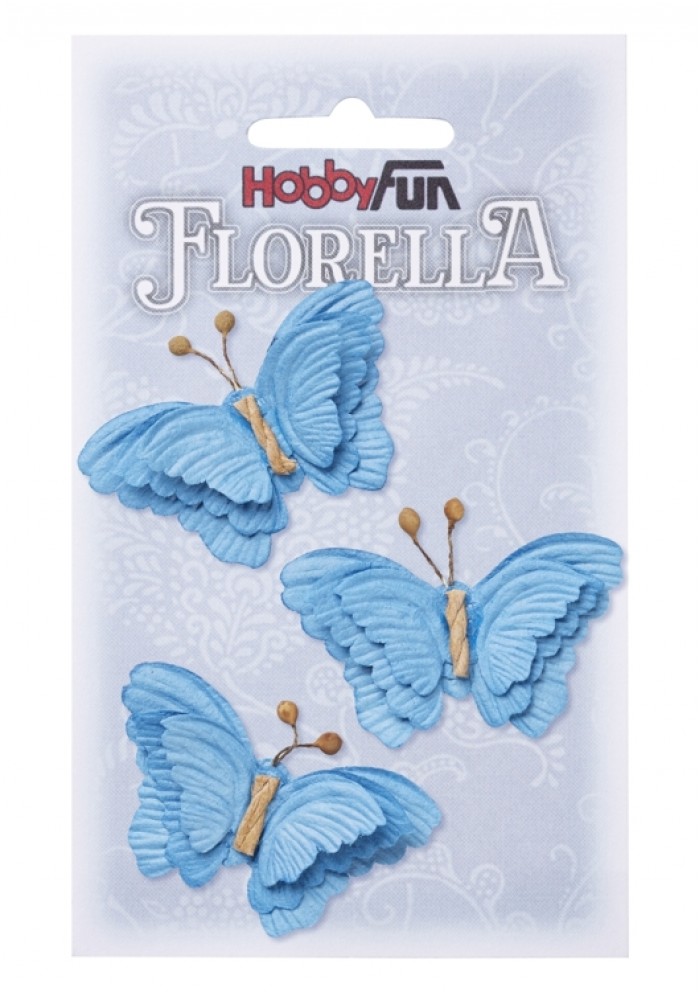 FLORELLA-Vlinders blau, 6cm