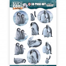 Penguins - Keep it Cool 3D-Push-Out Amy Design