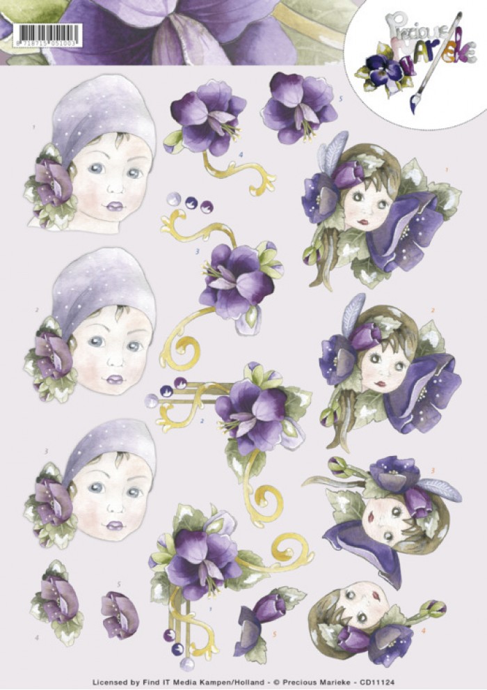 3D Knipvel - Precious Marieke - flower girls