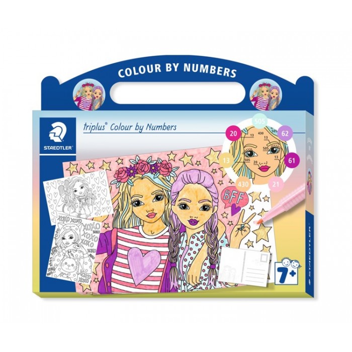 triplus mixed set colour by numbers Fashion 