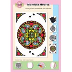 Mandala Hearts set Markers included