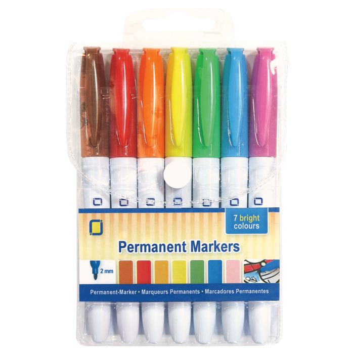 Permanent Markers 7 different colours 