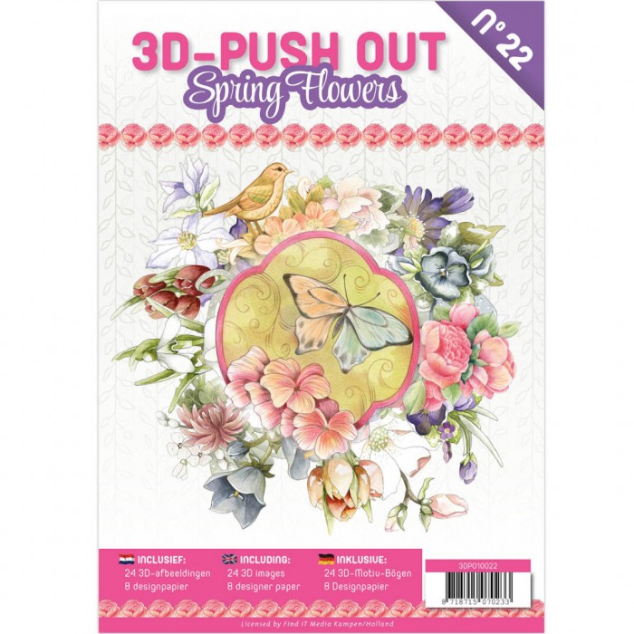 3D Push Out book 22- Spring Flowers