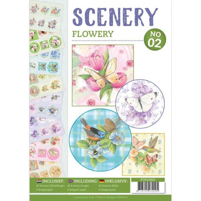 Nr. 2 Flowery Scenery Push Out Book