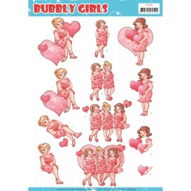 Voor jou Bubbly Girls 3D-Knipvel van Yvonne Creations