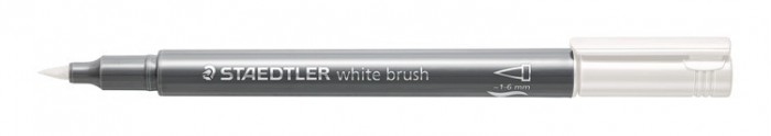 White Metallic Brush