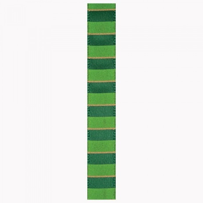 3m Ribbon - Letter to Santa - Green Stripe