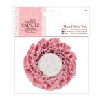 1m Pleated Fabric Trim - Capsule Collection Wild Rose