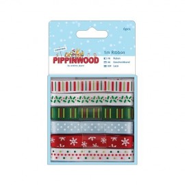 1m Ribbon (6pcs) - Pippinwood Christmas