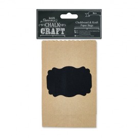 Chalkboard & Kraft Paper Bags (6pcs)