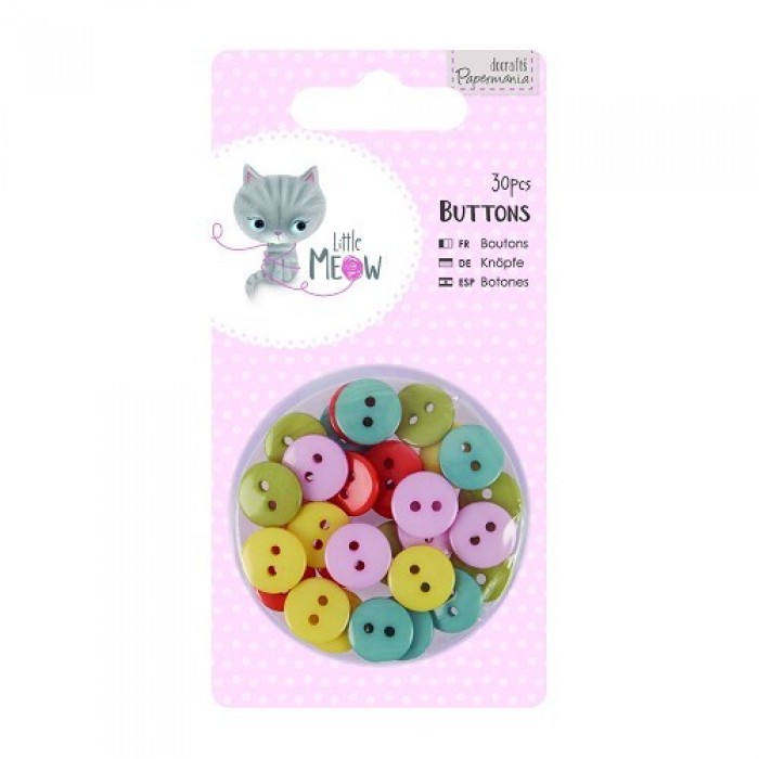 Buttons (30pcs) - Little Meow