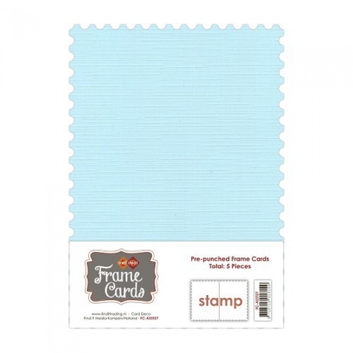 Frame Cards - Stamp - A5 - Babyblauw