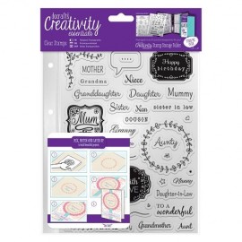 A5 Clear Stamp Set (40pcs) - Female Family